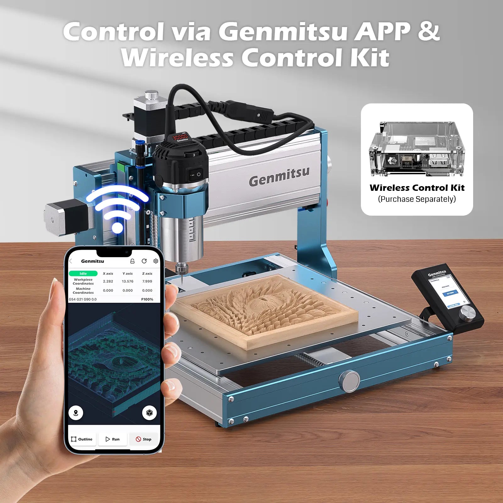 Genmitsu - 3030-PROVer Ultra High-Precision Metalworking Desktop CNC Router