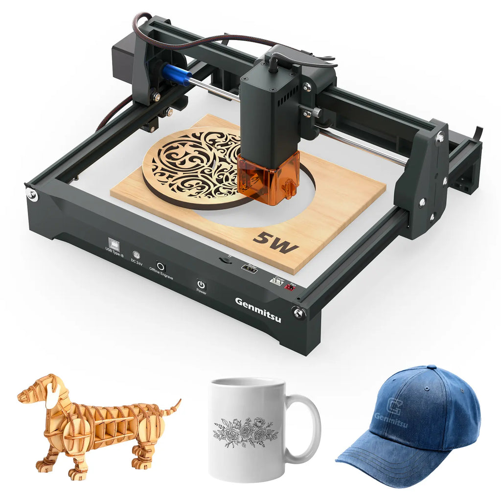 Genmitsu - Kortek Portable Enclosed Laser Engraver & Cutter