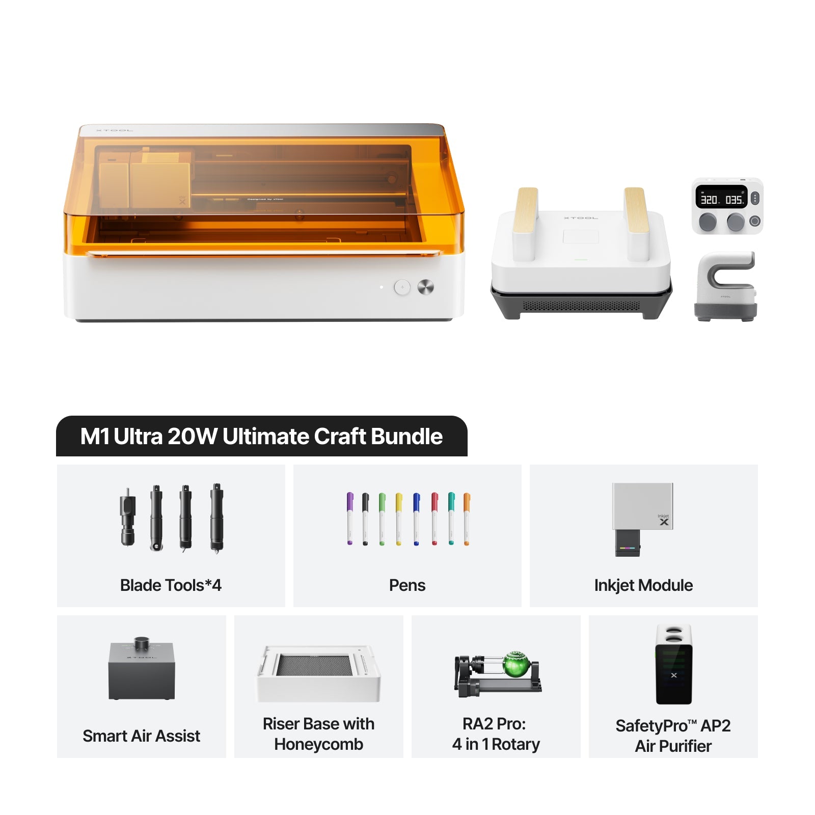 xTool M1 Ultra 4-in-1 Craft Machine | Laser, Inkjet, Blade & Pen