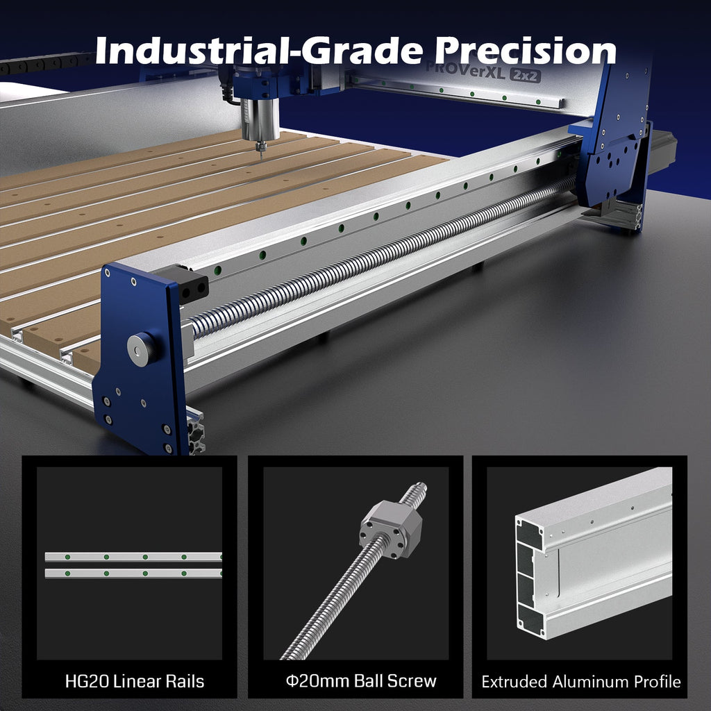Genmitsu - PROVerXL 2x2 Professional Benchtop CNC Router Bundle with Vectric Software