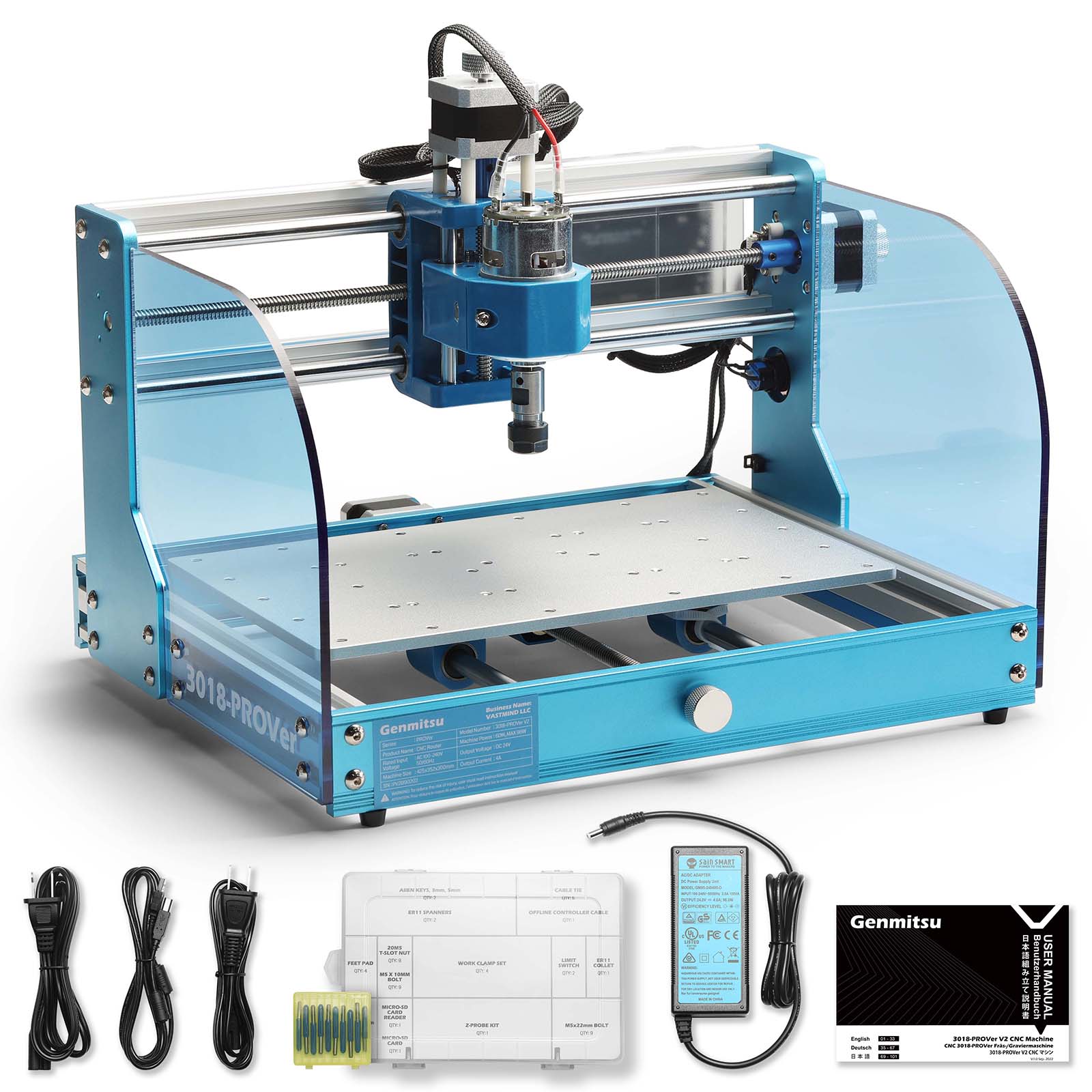 Genmitsu - 3018-PROVer V2 Semi-Assembled Desktop CNC Router Kit