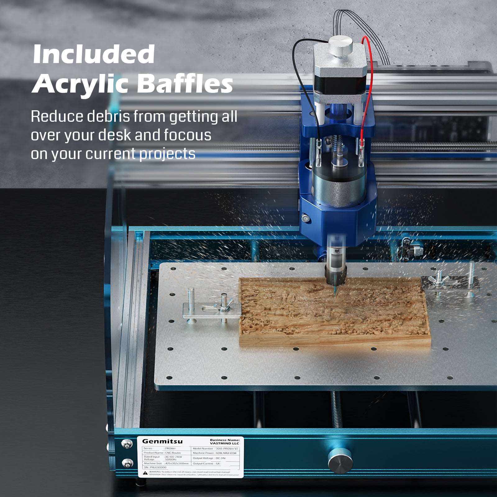 Genmitsu - 3018-PROVer V2 Semi-Assembled Desktop CNC Router Kit