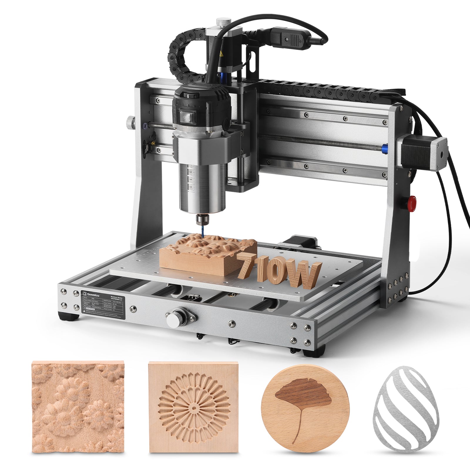 Genmitsu 3020-PRO Ultra Desktop CNC Router with Heavy-Duty 710W Spindle