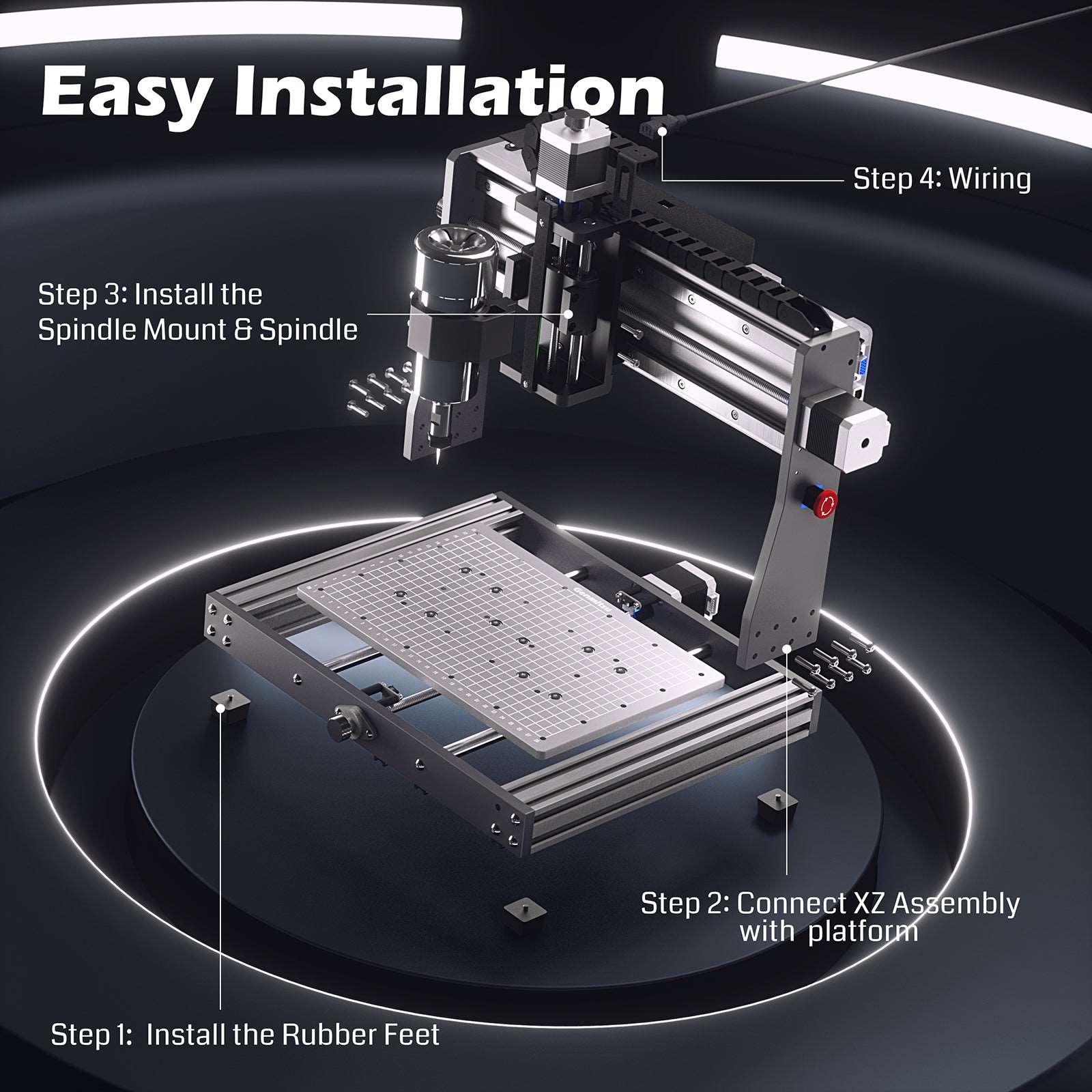 Genmitsu - 3020-PRO MAX V2 All-Metal CNC Router Machine for Metal, Wood, and Acrylic