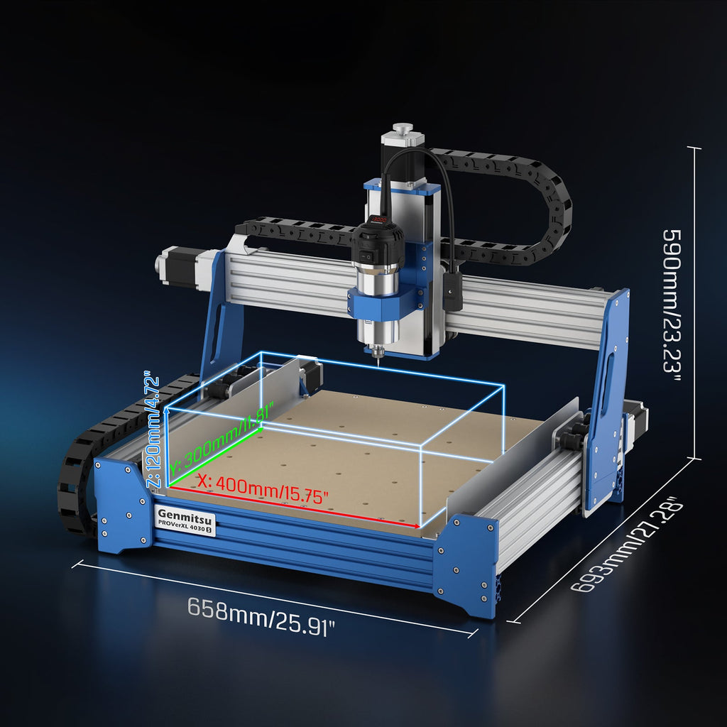 Genmitsu PROVerXL 4030S CNC Router | 710W High-Power Desktop Machine