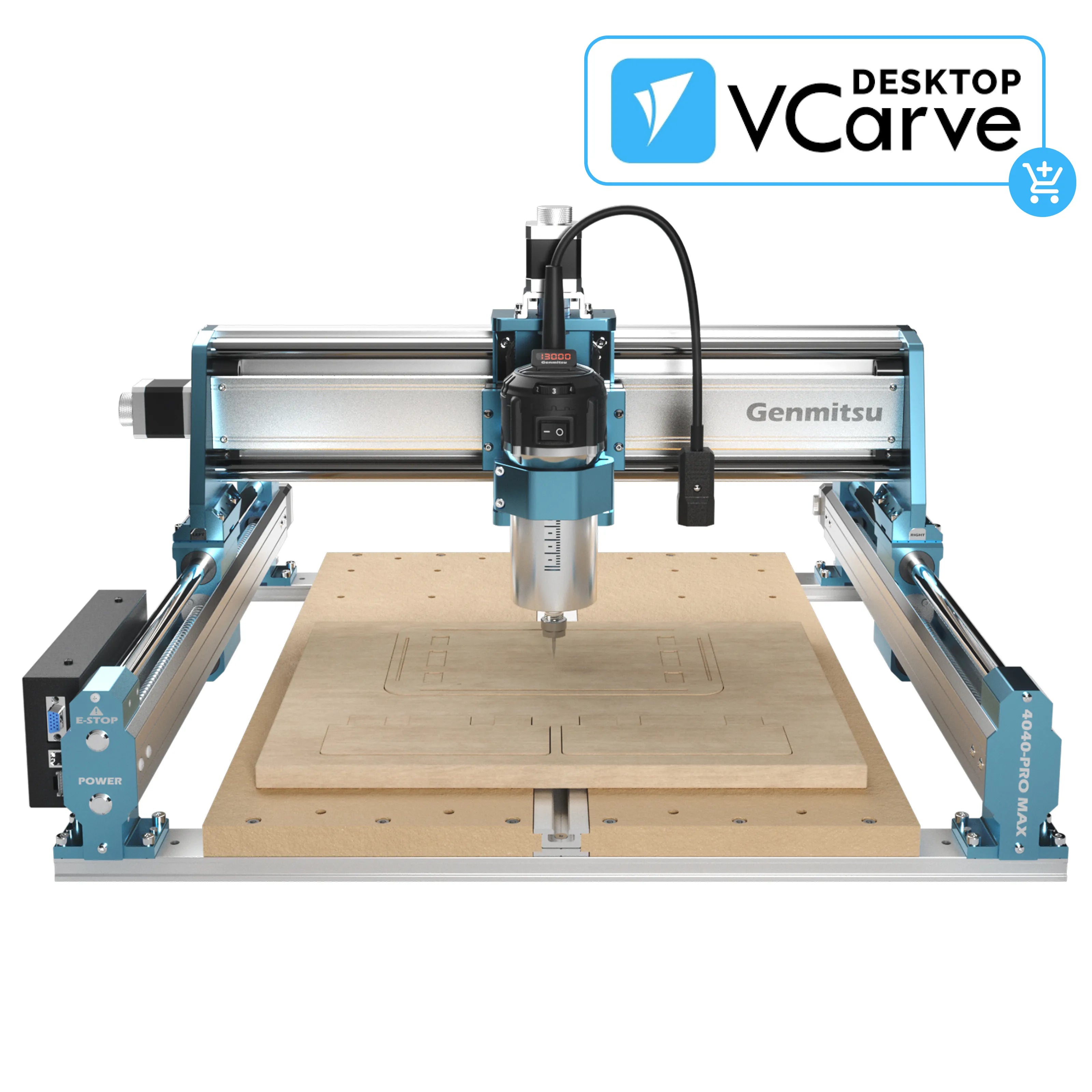 Genmitsu 4040-PRO MAX CNC Router with Vectric V-Carve & 710W Trimmer