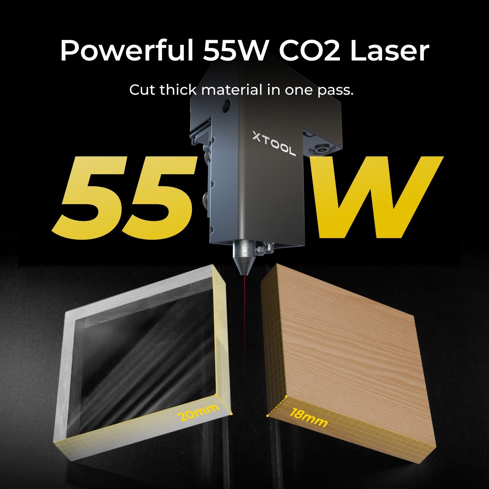 xTool P+F Ultimate Duo | Hybrid CO2 & Galvo Laser System