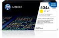 New, Pre-Owned - HP 504A Standard Yield Yellow LaserJet Toner Cartridge, CE252A