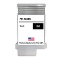 U.S. Remanufactured for Canon PFI-103BK 130ml Black Ink Cartridge