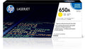 New, Pre-Owned - HP 650A Standard-Yield Yellow Laser Toner Cartridge, CE272A