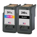 U.S. Remanufactured for Canon PG-240XL Black / CL-241XL Color Value Pack High Yield Ink Cartridges