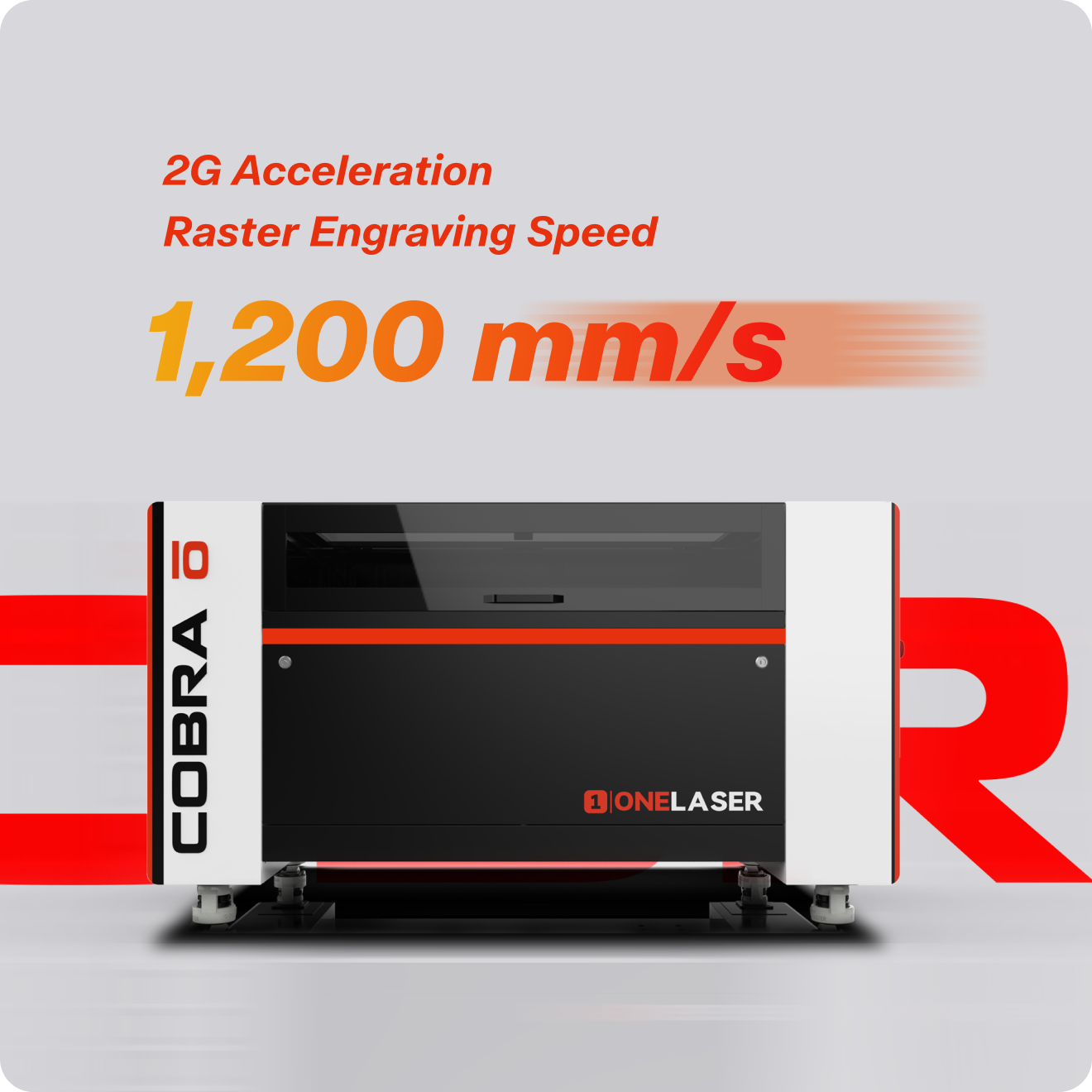 OneLaser Cobra™ 8 Workshop Essential 90W CO₂ Laser Engraver & Cutter (800x500mm)