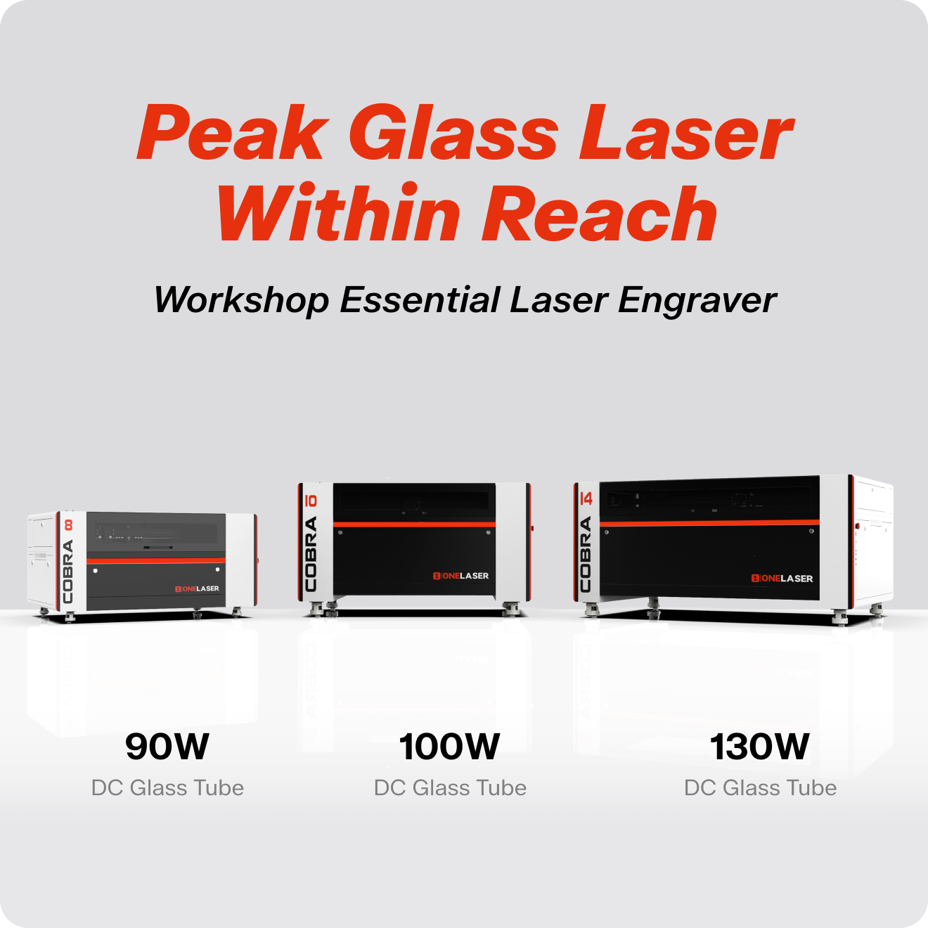 OneLaser Cobra 14 130W CO₂ Laser Engraver and Cutter