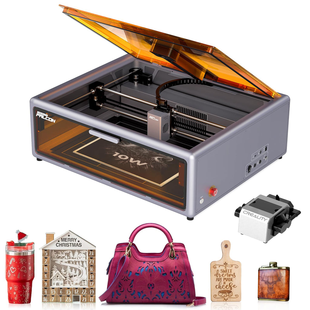 Creality - Falcon A1 10W Enclosed Laser Engraver & Cutter with HD Camera