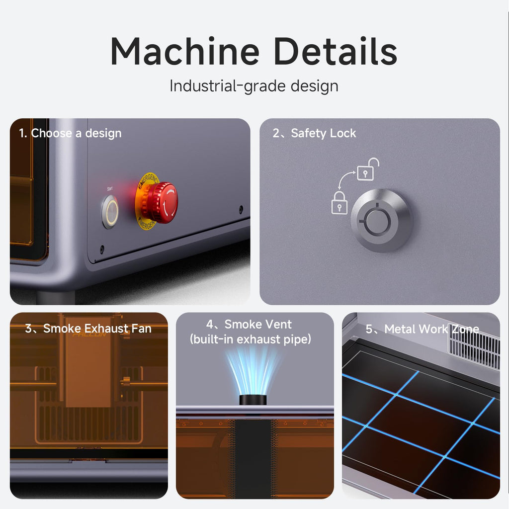 Creality - Falcon A1 10W Enclosed Laser Engraver & Cutter with HD Camera