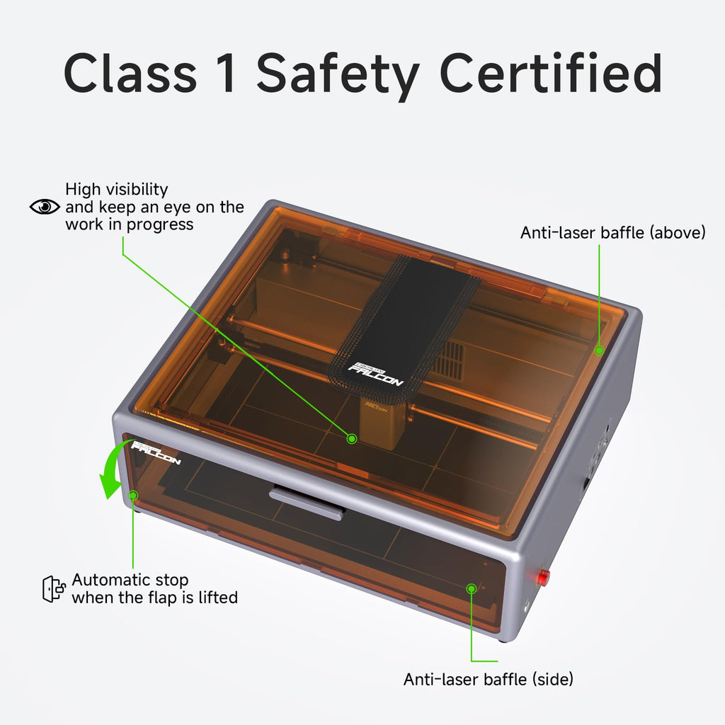 Creality - Falcon A1 10W Enclosed Laser Engraver & Cutter with HD Camera