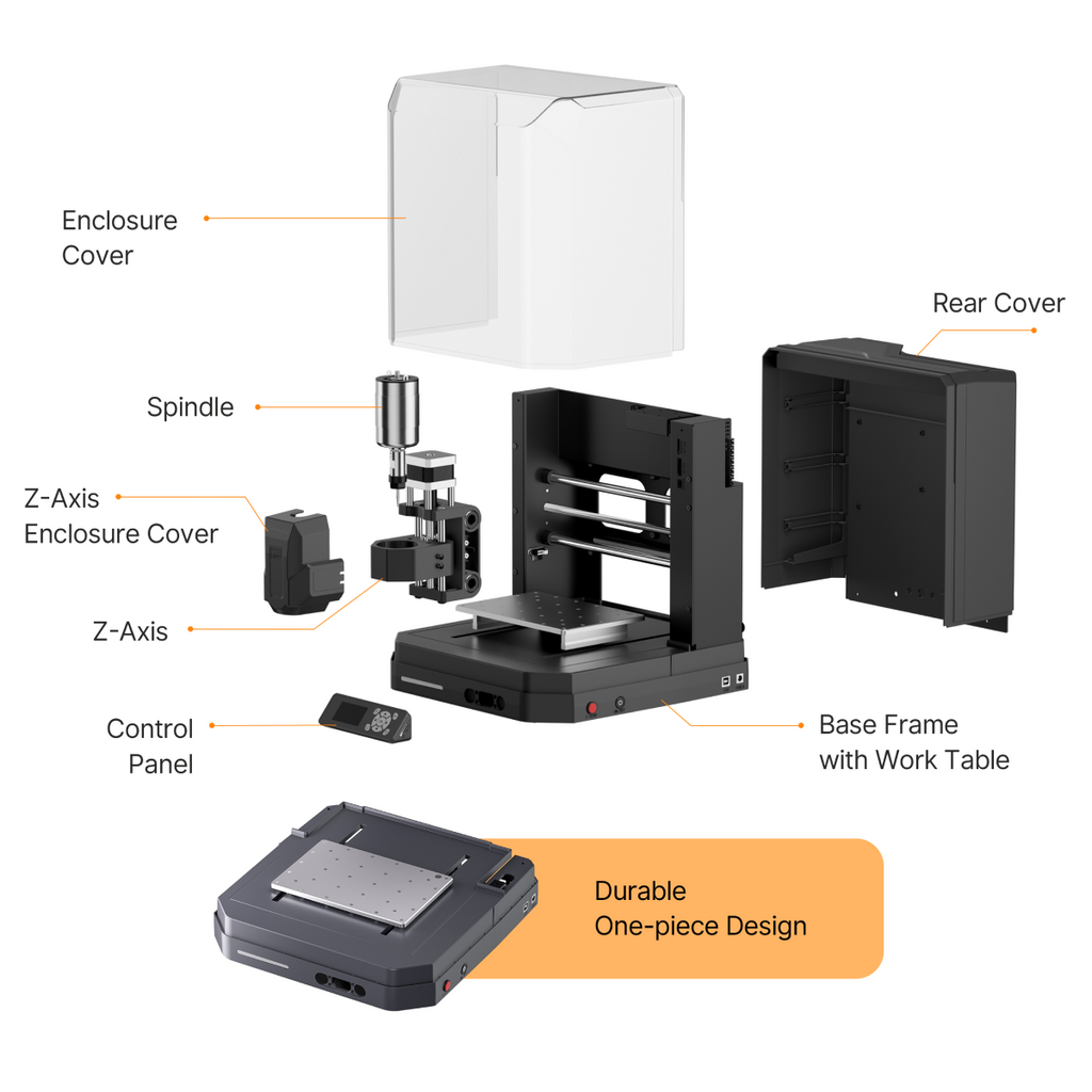 Genmitsu - Cubiko Smart Enclosed Desktop CNC Router & Multi-Tool Machine
