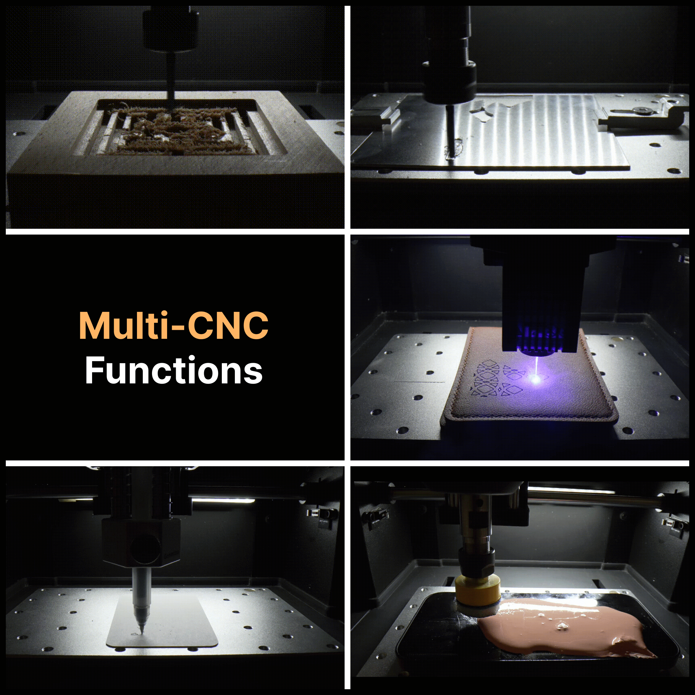 Genmitsu - Cubiko Smart Enclosed Desktop CNC Router & Multi-Tool Machine