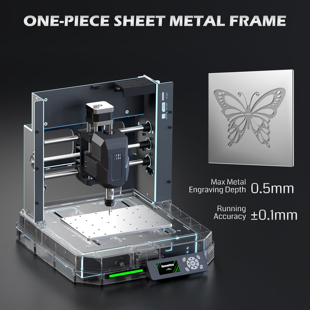 Genmitsu - Cubiko Smart Enclosed Desktop CNC Router & Multi-Tool Machine