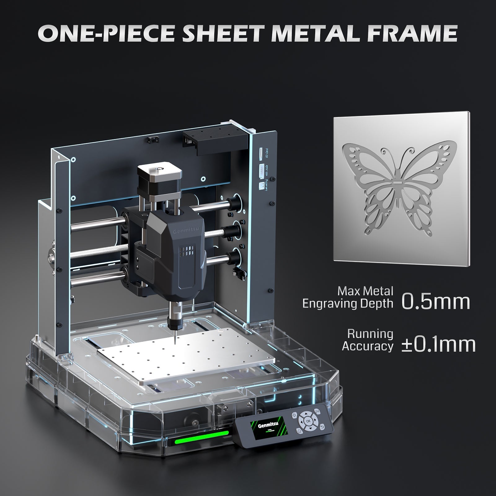 Genmitsu - Cubiko Smart Enclosed Desktop CNC Router & Multi-Tool Machine