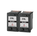 U.S. Remanufactured for HP 21XL (CH569AN) Black Twin Pack Ink Cartridges