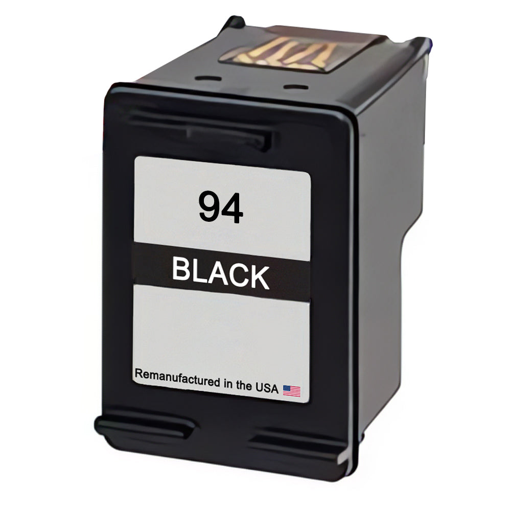 U.S. Remanufactured for HP 94 (C8765WN) Black Ink Cartridge