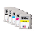 U.S. Remanufactured for HP 940XL 2 Black / 3 Color Ink Cartridges 5-pack