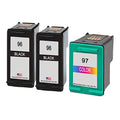 U.S. Remanufactured for HP 96 2 Black / 97 1 Color 3-Pack Ink Cartridges