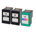 U.S. Remanufactured for HP 98 2 Black / 95 1 Tri-Color 3-Pack Ink Cartridge