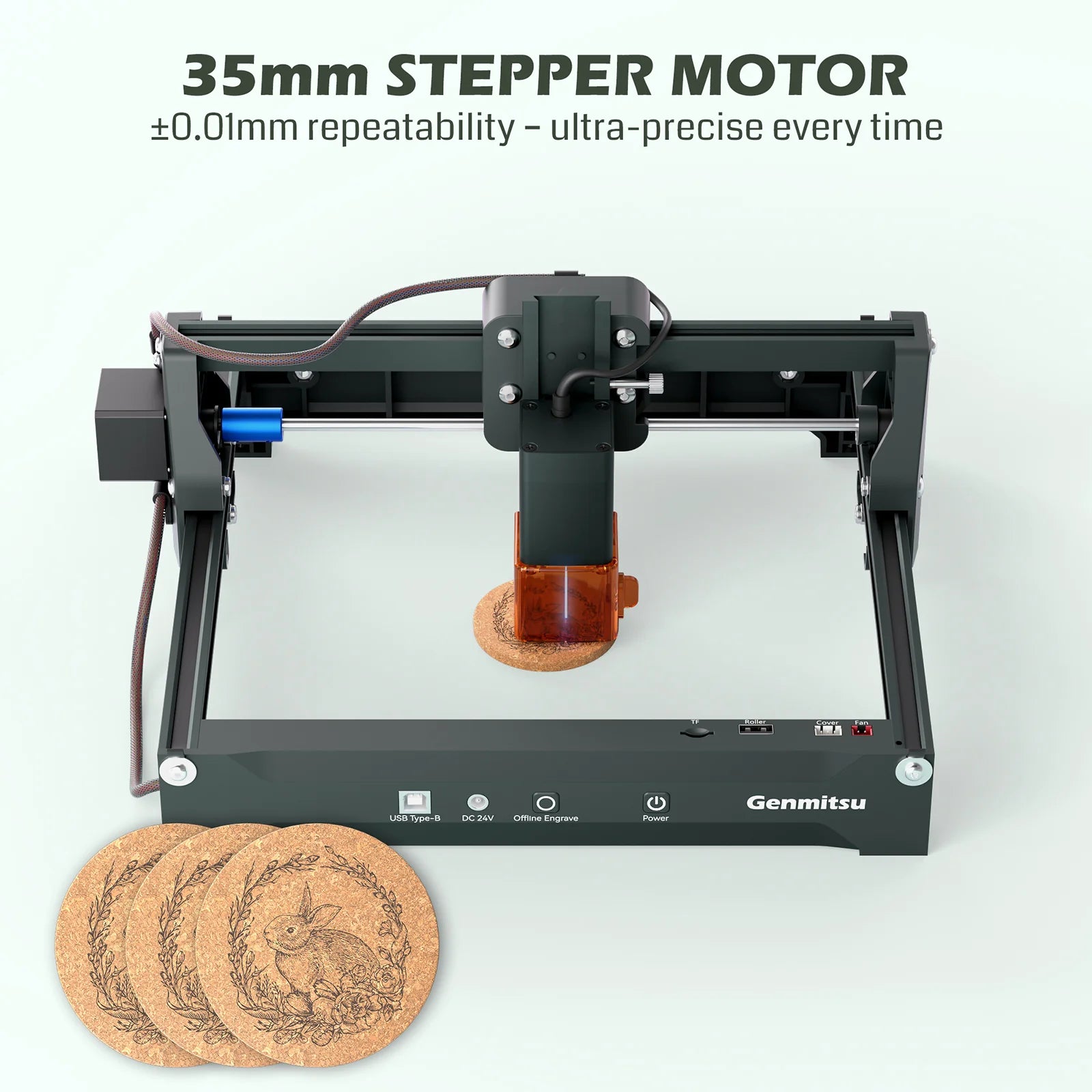 Genmitsu - Kortek Portable Enclosed Laser Engraver & Cutter