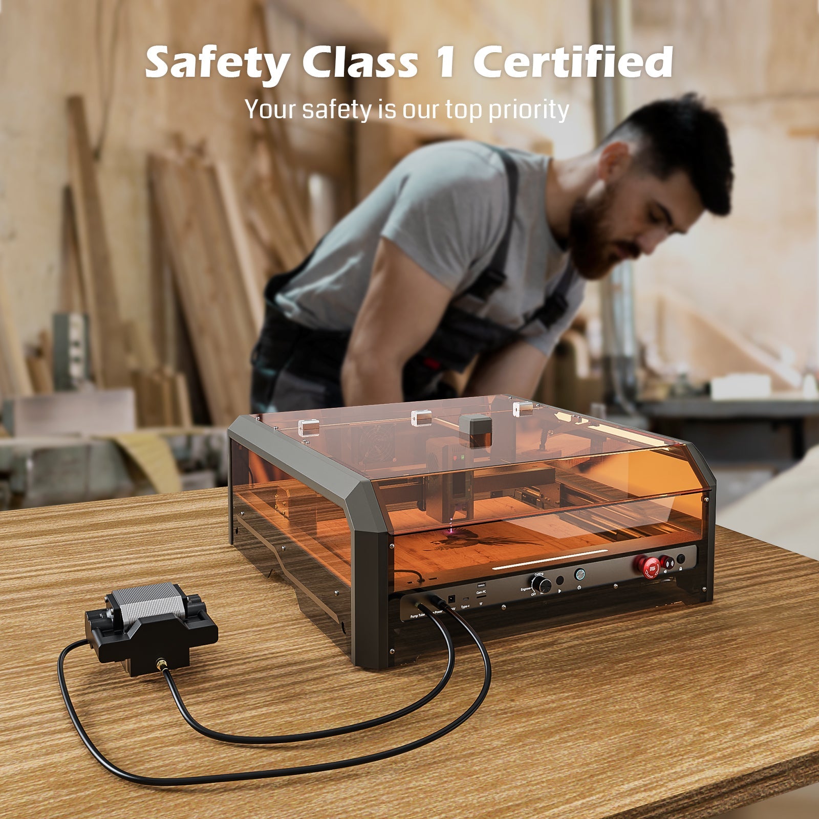 Genmitsu - L8 All-in-One High-Speed Laser Engraver & Cutter (20W/40W Optical Power)