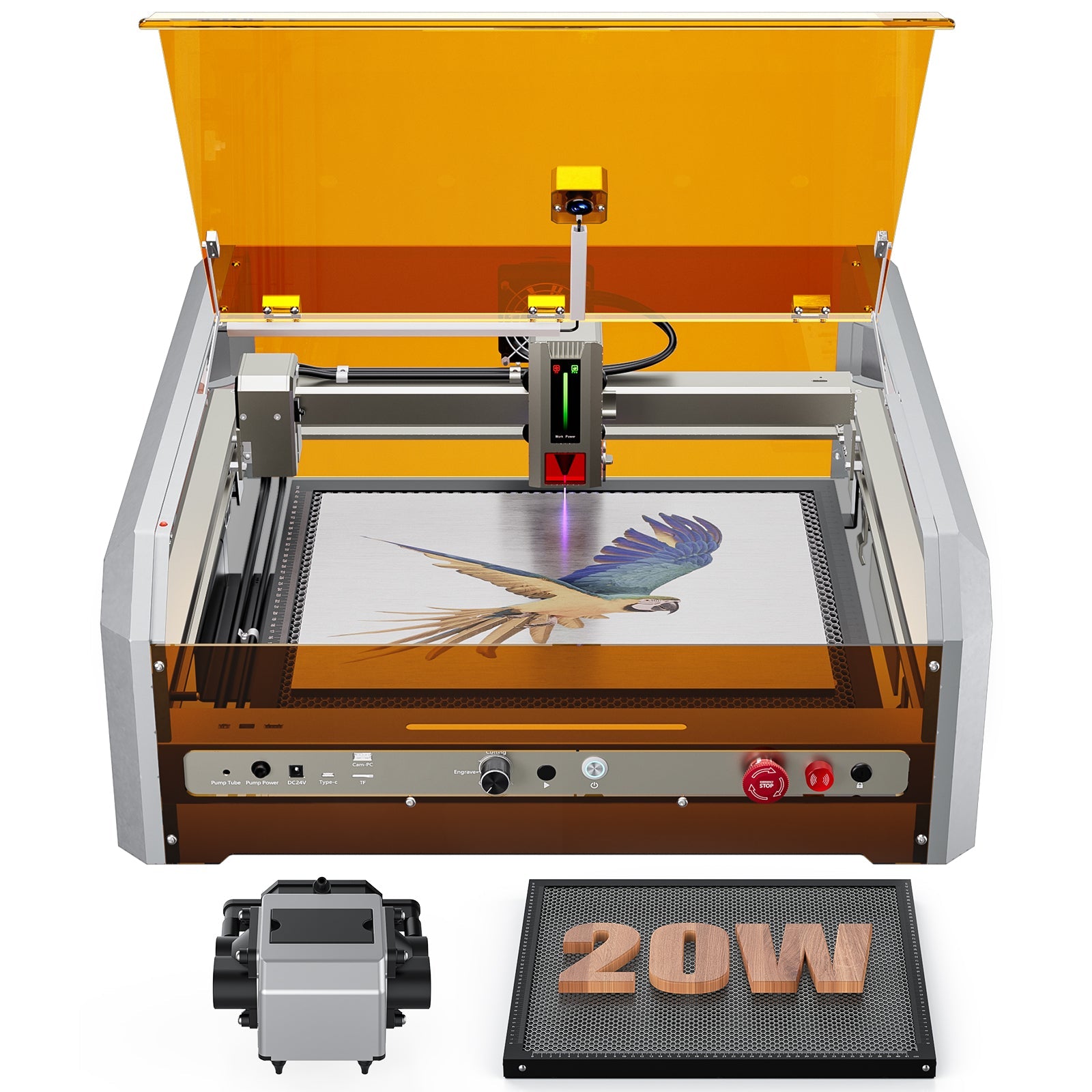 Genmitsu - L8 All-in-One High-Speed Laser Engraver & Cutter (20W/40W Optical Power)