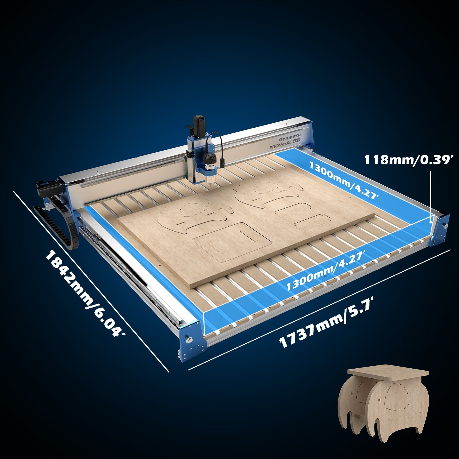 Genmitsu PROVerXL 4x4 Large-Format CNC Router Machine