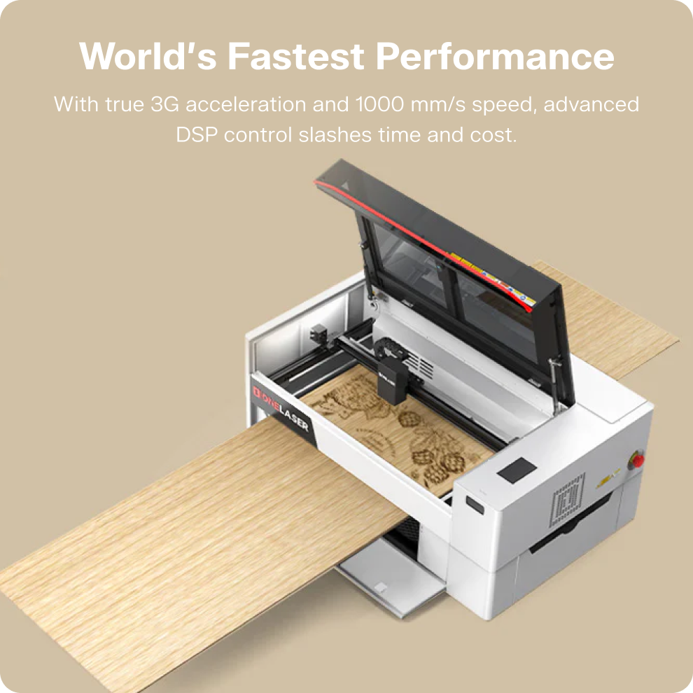 OneLaser XT 55W CO₂ Performance Desktop Laser Engraver