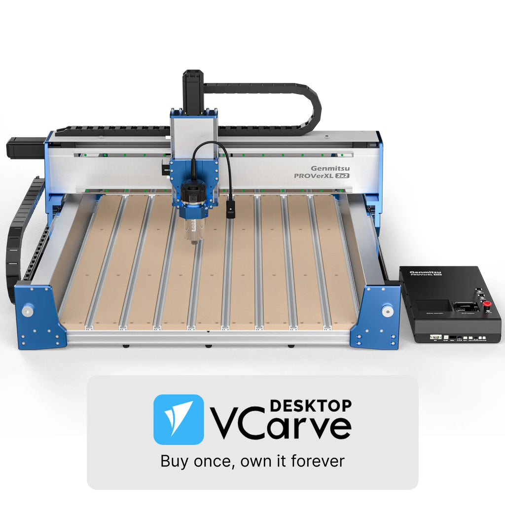Genmitsu - PROVerXL 2x2 Professional Benchtop CNC Router Bundle with Vectric Software