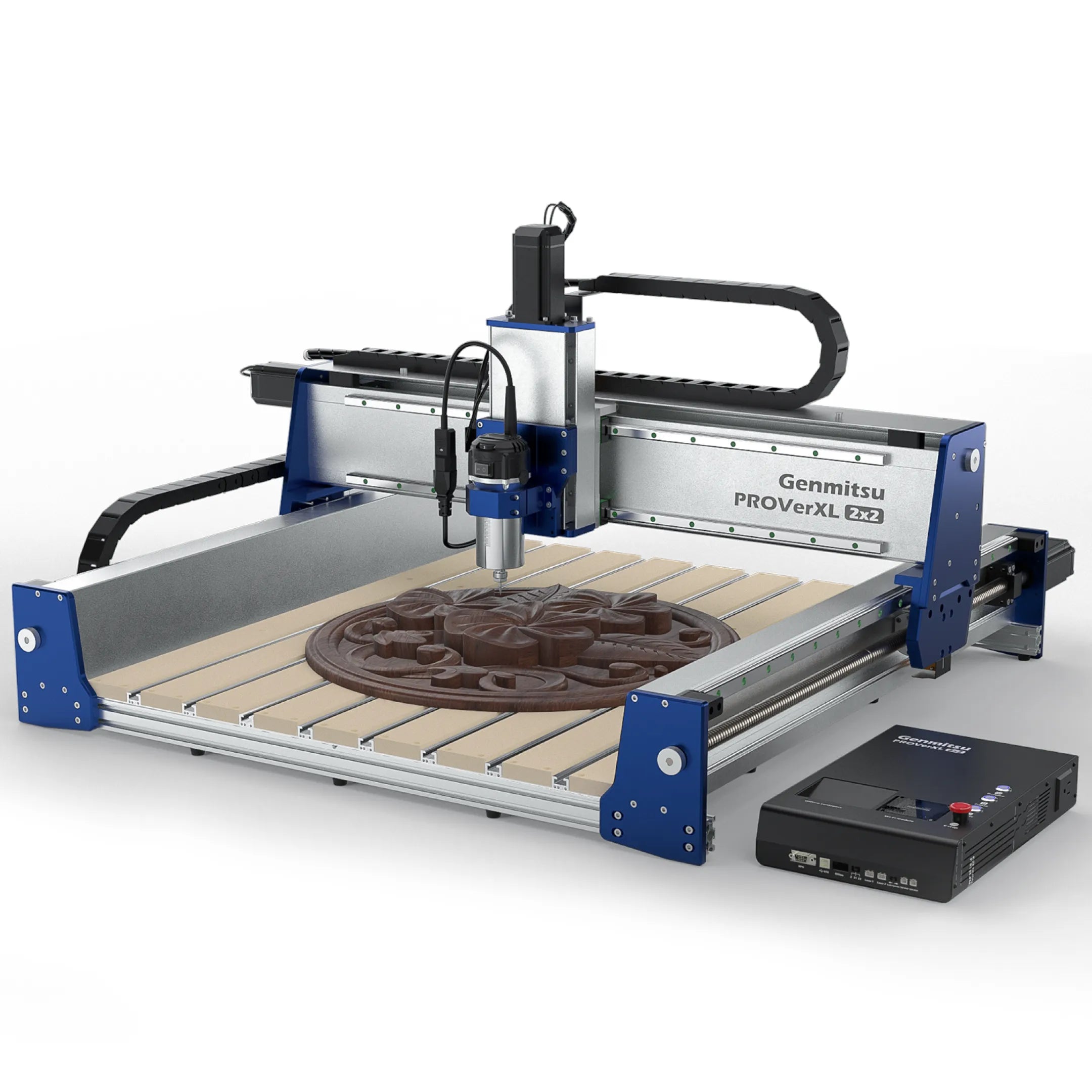 Genmitsu - PROVerXL 2x2 Professional Benchtop CNC Router Bundle with Vectric Software