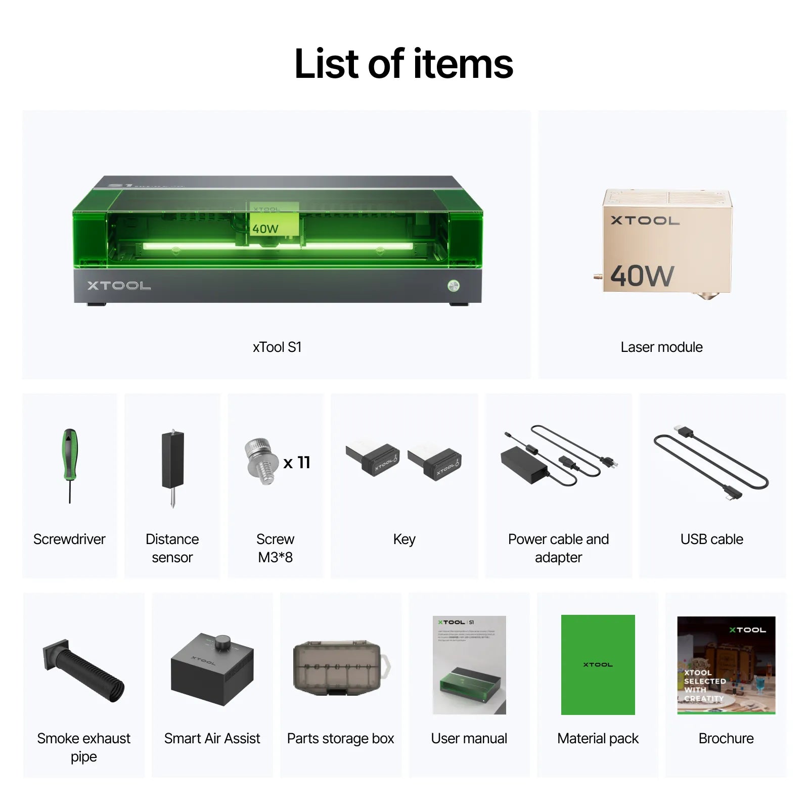 xTool S1 Enclosed Diode Laser Cutter | High-Precision Desktop Laser