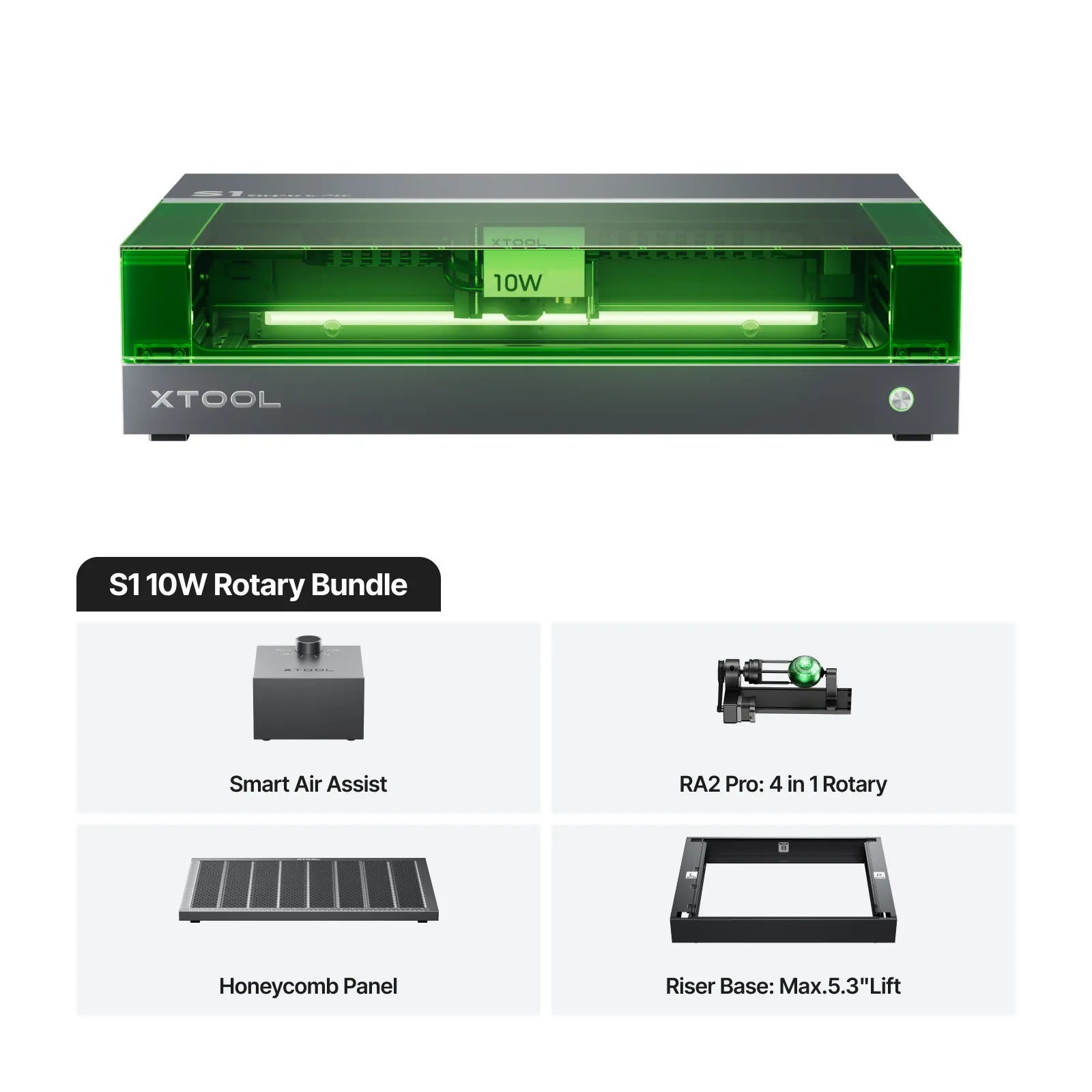 xTool S1 Enclosed Diode Laser Cutter | High-Precision Desktop Laser