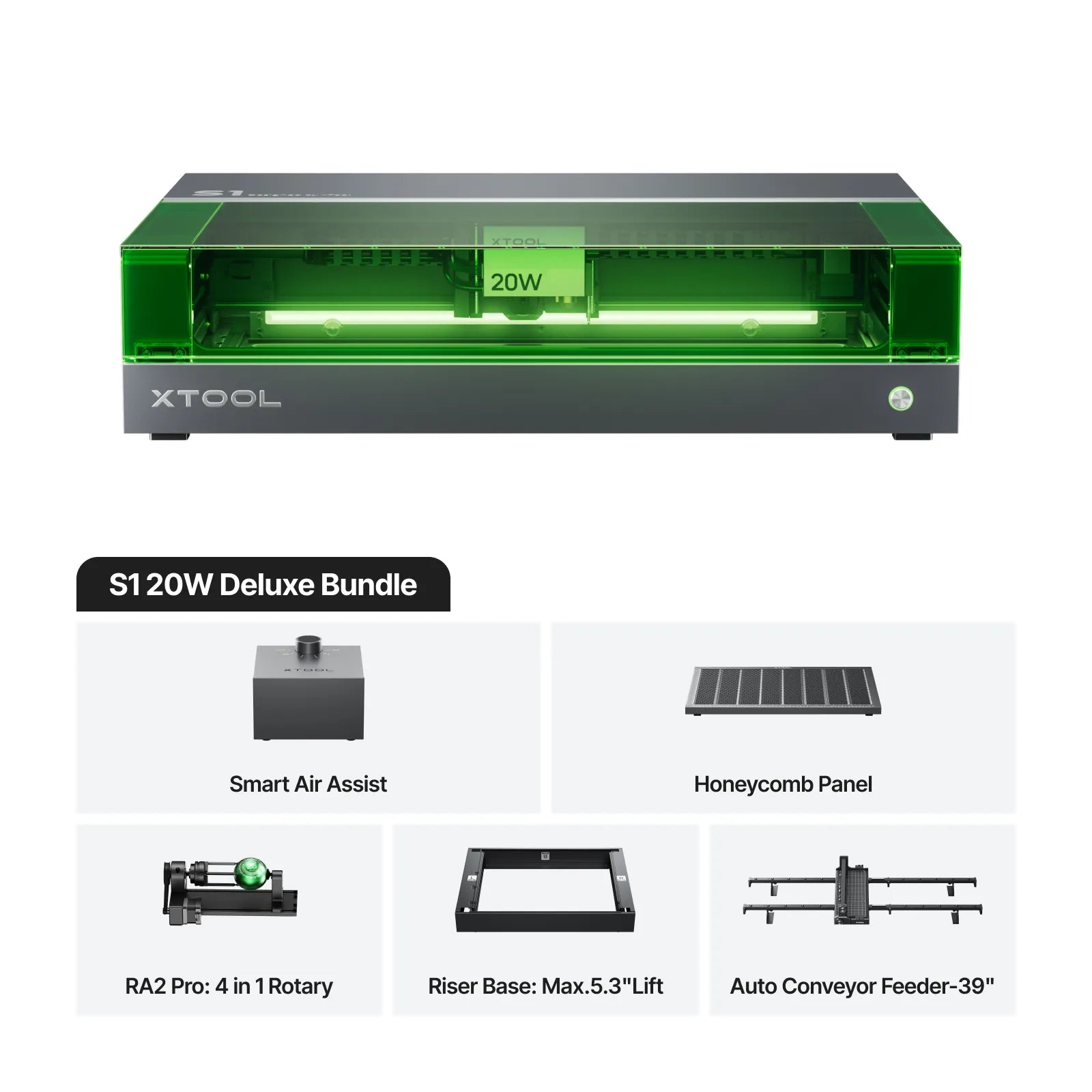 xTool S1 Enclosed Diode Laser Cutter | High-Precision Desktop Laser