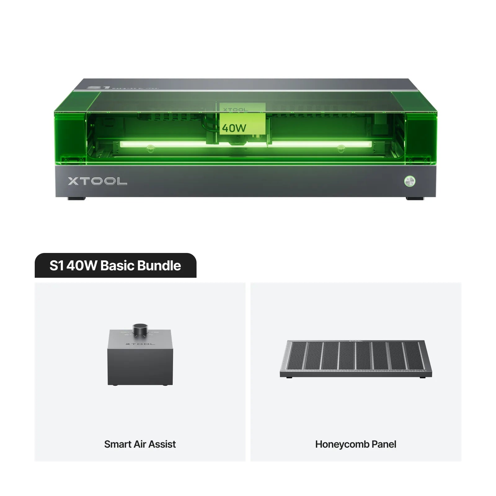 xTool S1 Enclosed Diode Laser Cutter | High-Precision Desktop Laser
