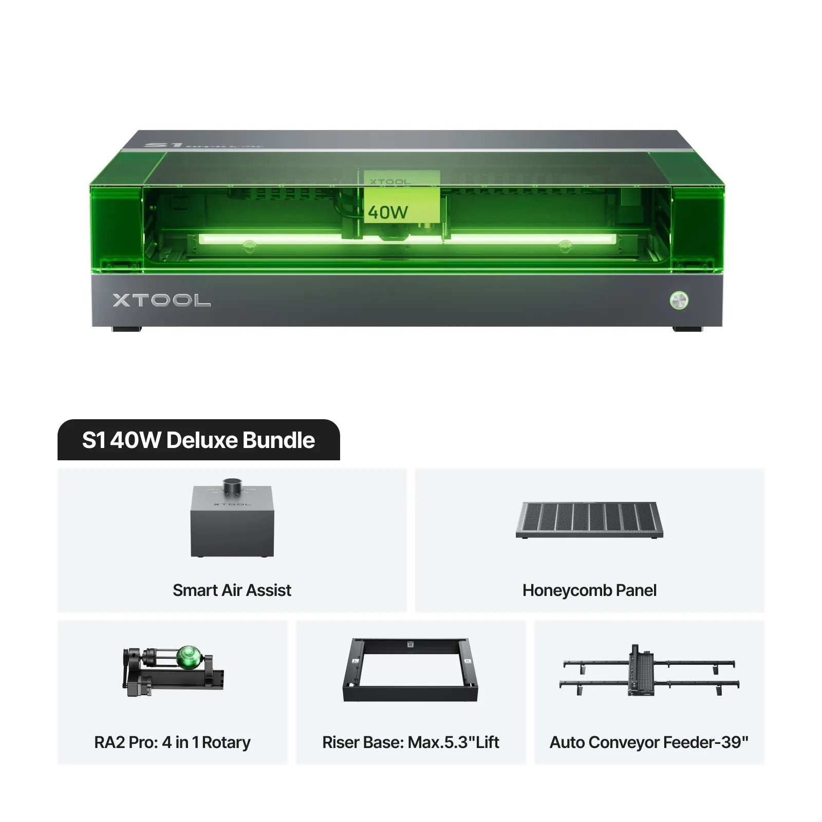 xTool S1 Enclosed Diode Laser Cutter | High-Precision Desktop Laser