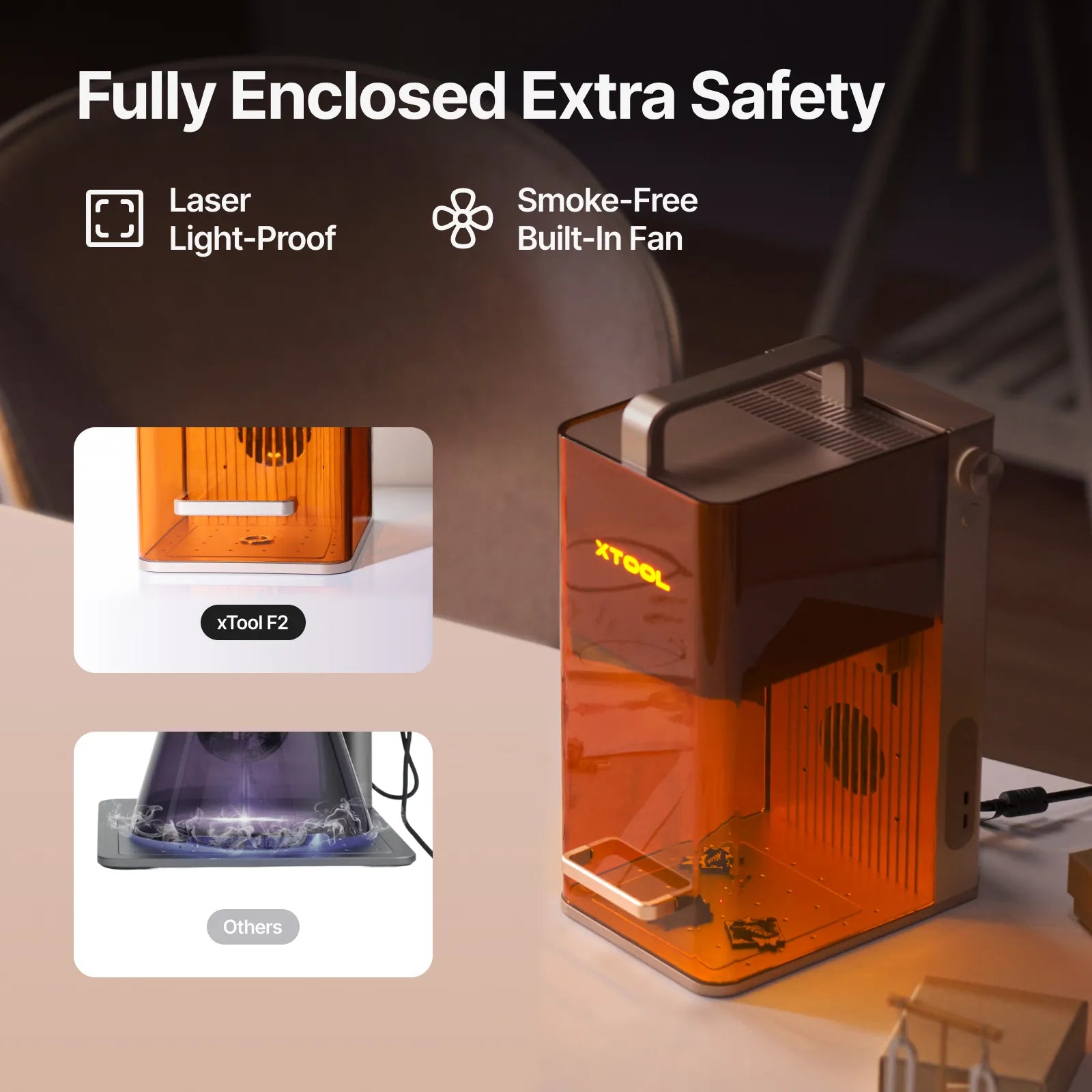 xTool F2 Portable Dual Laser Engraver | 5W IR & 15W Diode