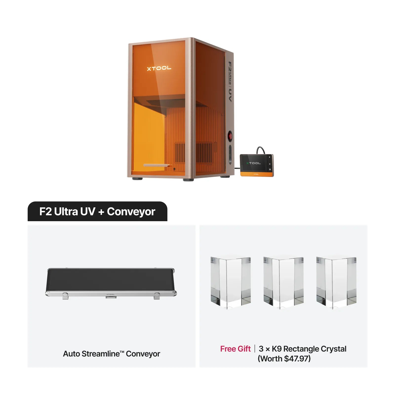 xTool F2 Ultra UV 5W Laser Engraver | Precision Glass & Crystal Marking