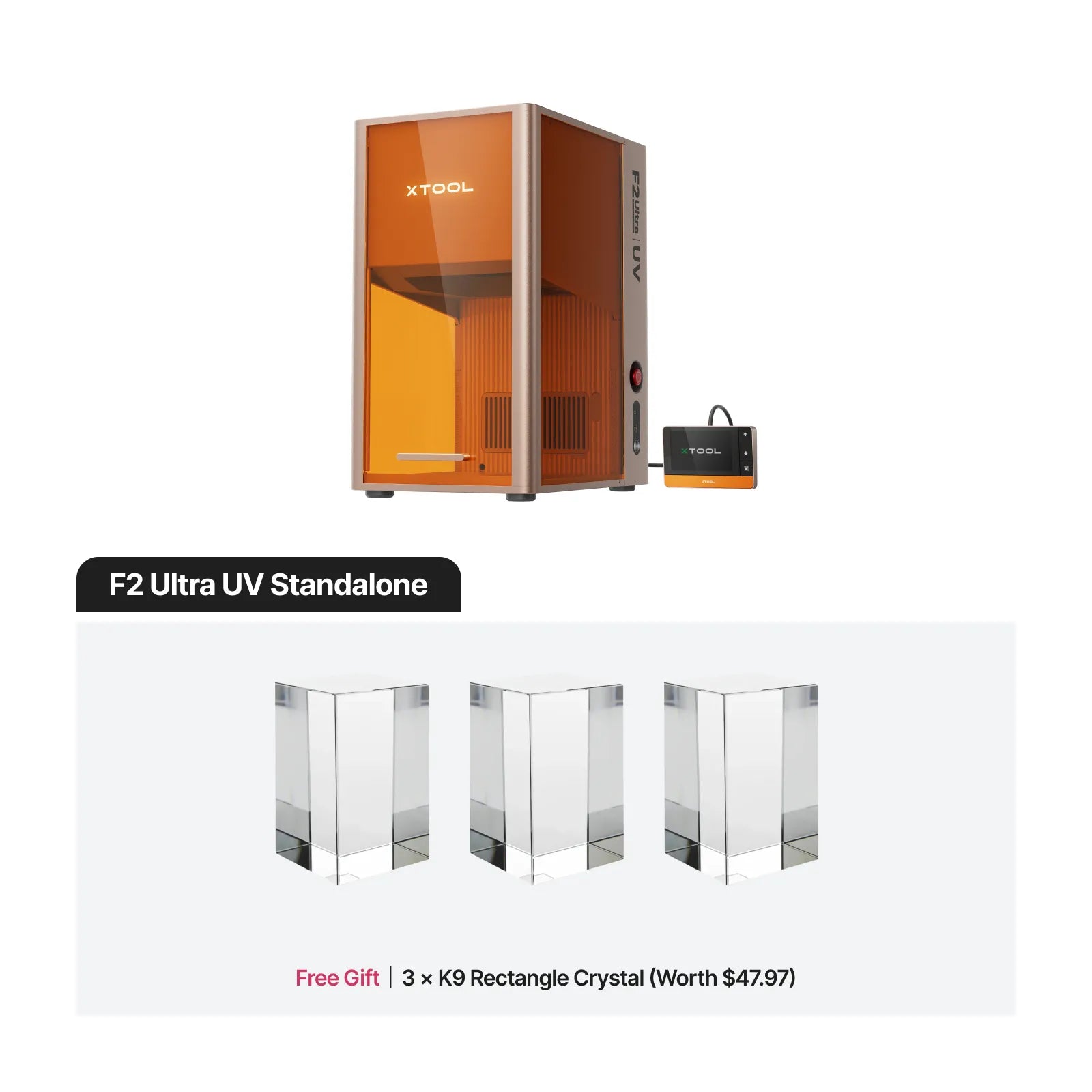xTool F2 Ultra UV 5W Laser Engraver | Precision Glass & Crystal Marking