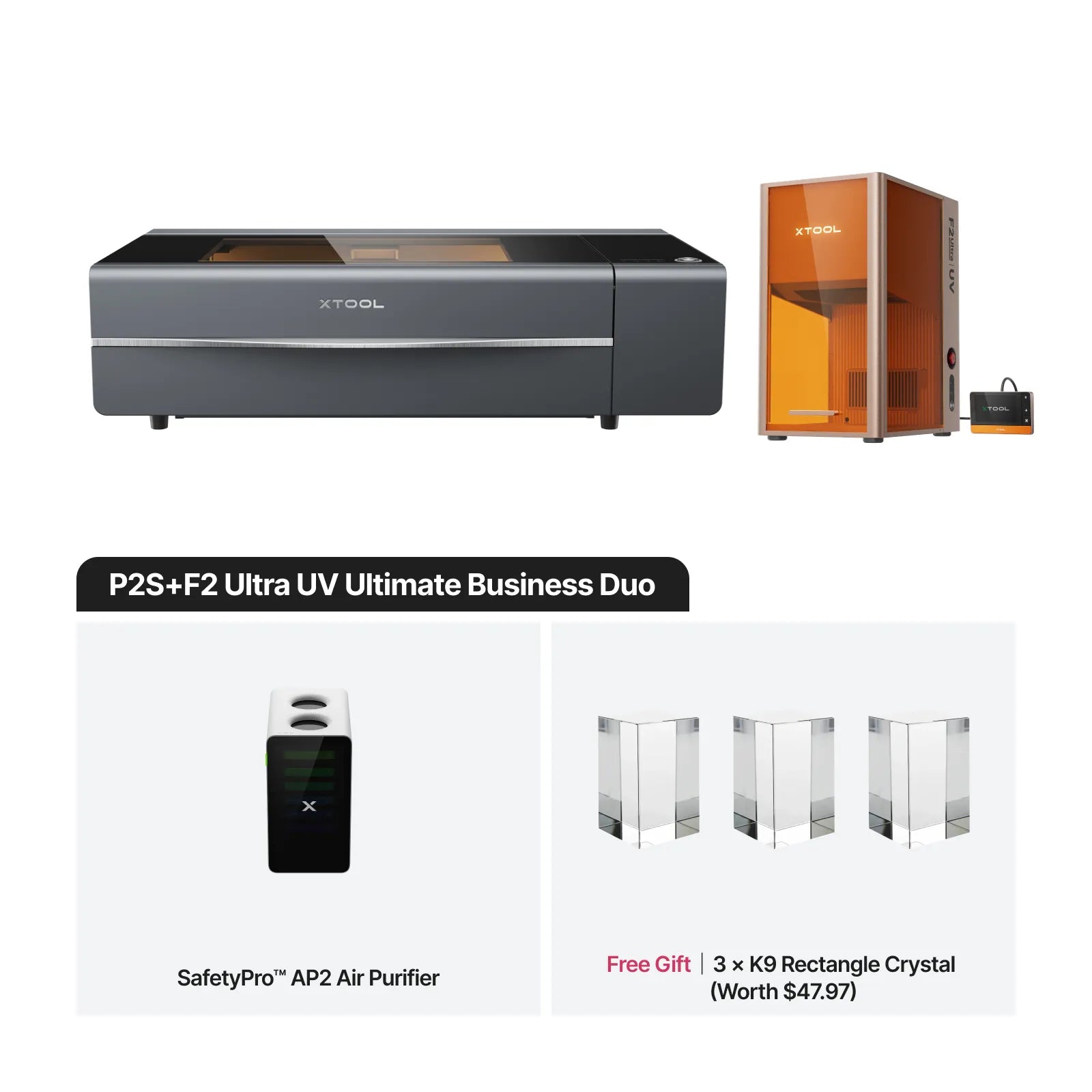 xTool P+F Ultimate Duo | Hybrid CO2 & Galvo Laser System