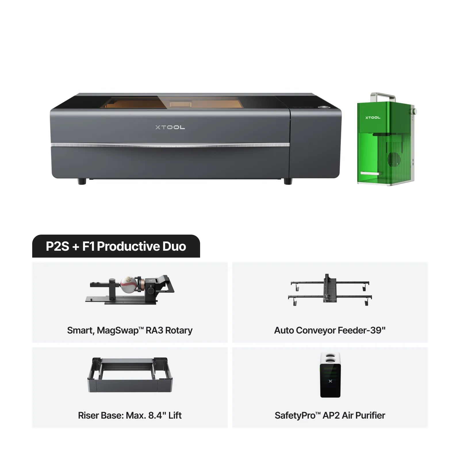 xTool P+F Ultimate Duo | Hybrid CO2 & Galvo Laser System
