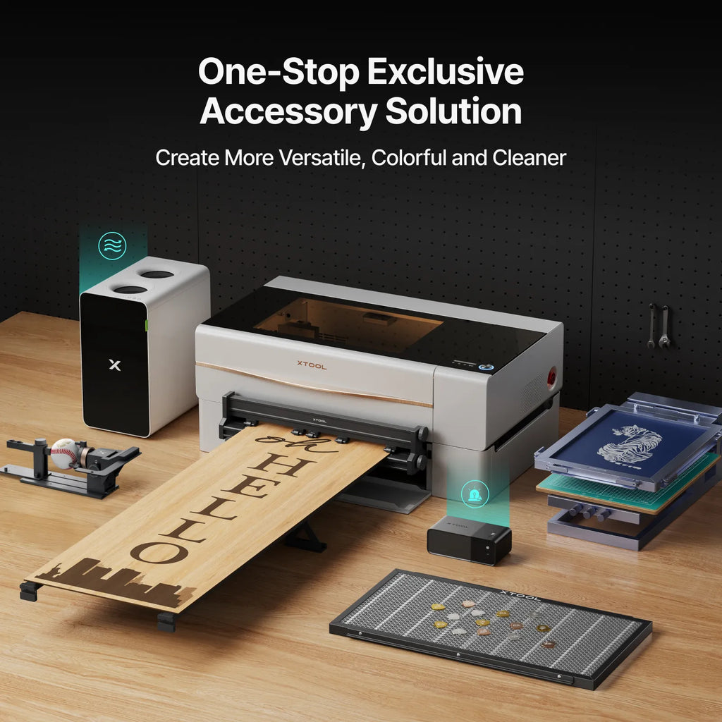 xTool P2S 55W Desktop CO2 Laser Cutter | Intelligent Large Format