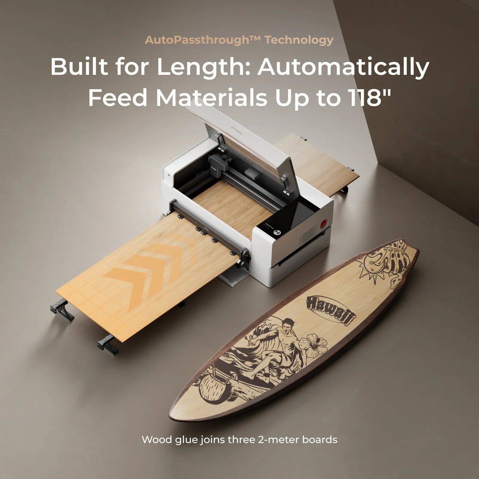 xTool P2S 55W Desktop CO2 Laser Cutter | Intelligent Large Format