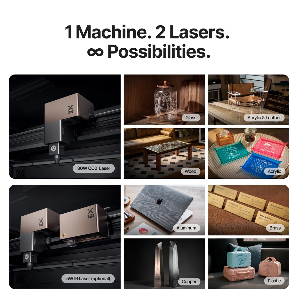 xTool P3 80W CO2 Laser Cutter | Flagship Large Format & Automation