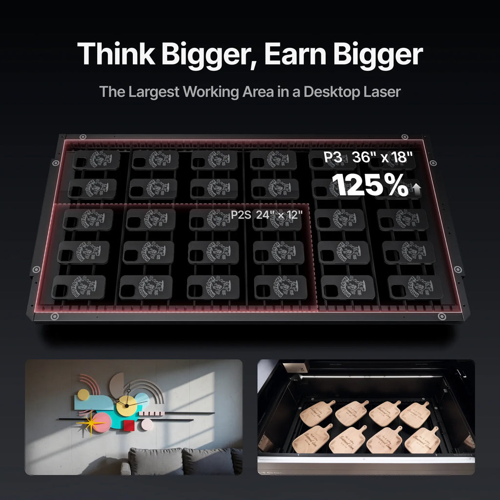 xTool P3 80W CO2 Laser Cutter | Flagship Large Format & Automation
